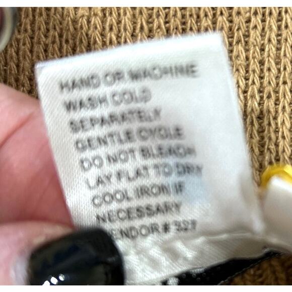 WinterSilks Men's 100% Silk Tan Pullover Sweater Vest Size Large Sleeveless NWT - Picture 6 of 6